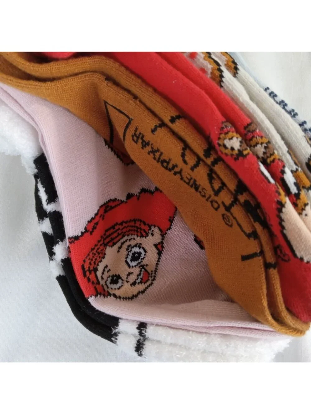 Disney Stitch Mid-Crew Socks Womens 3 Pair Pack & Pixar Toy Story 6 Pair No Show